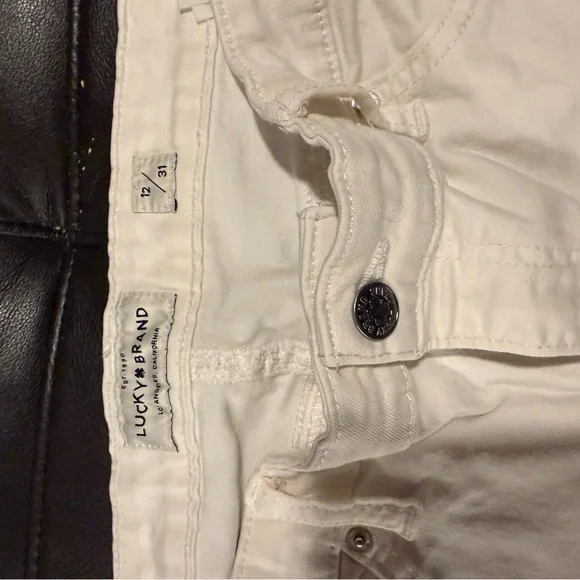 Lucky Ava Skinny white cotton jeans women’s size 12 measurements in pictures - Picture 4 of 12